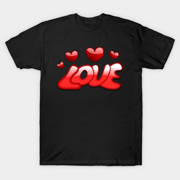 Valentines Day Couple Matching Design Love T-Shirt by familycuteycom